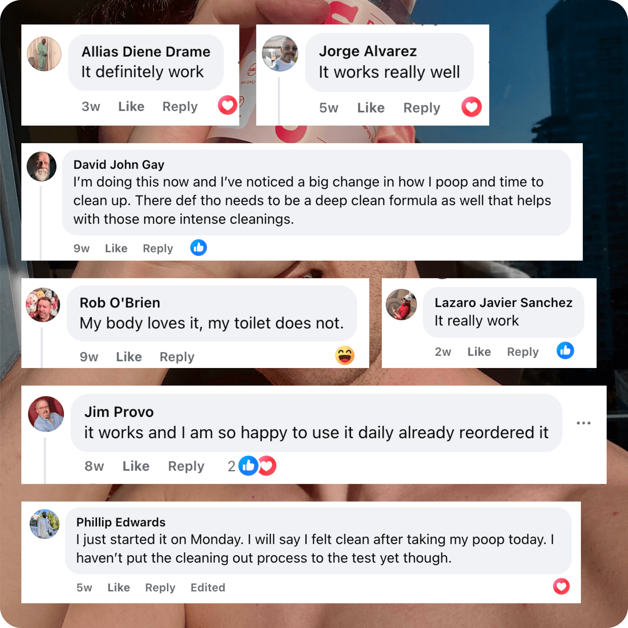 Bottle of Clean Prebiotic Fiber Gummies, mixed berry flavor, with benefits listed on the side.