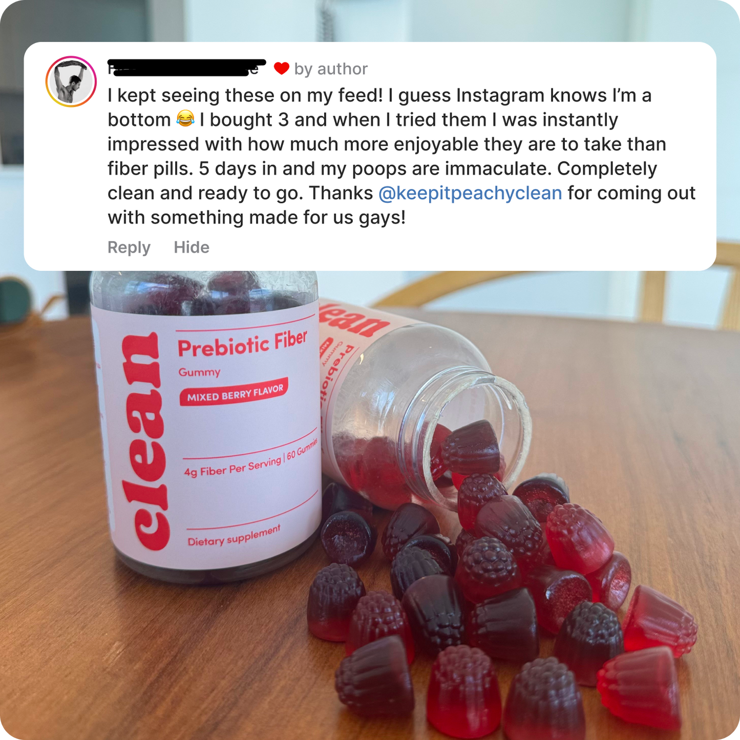 Peachy Clean - Fiber Gummies