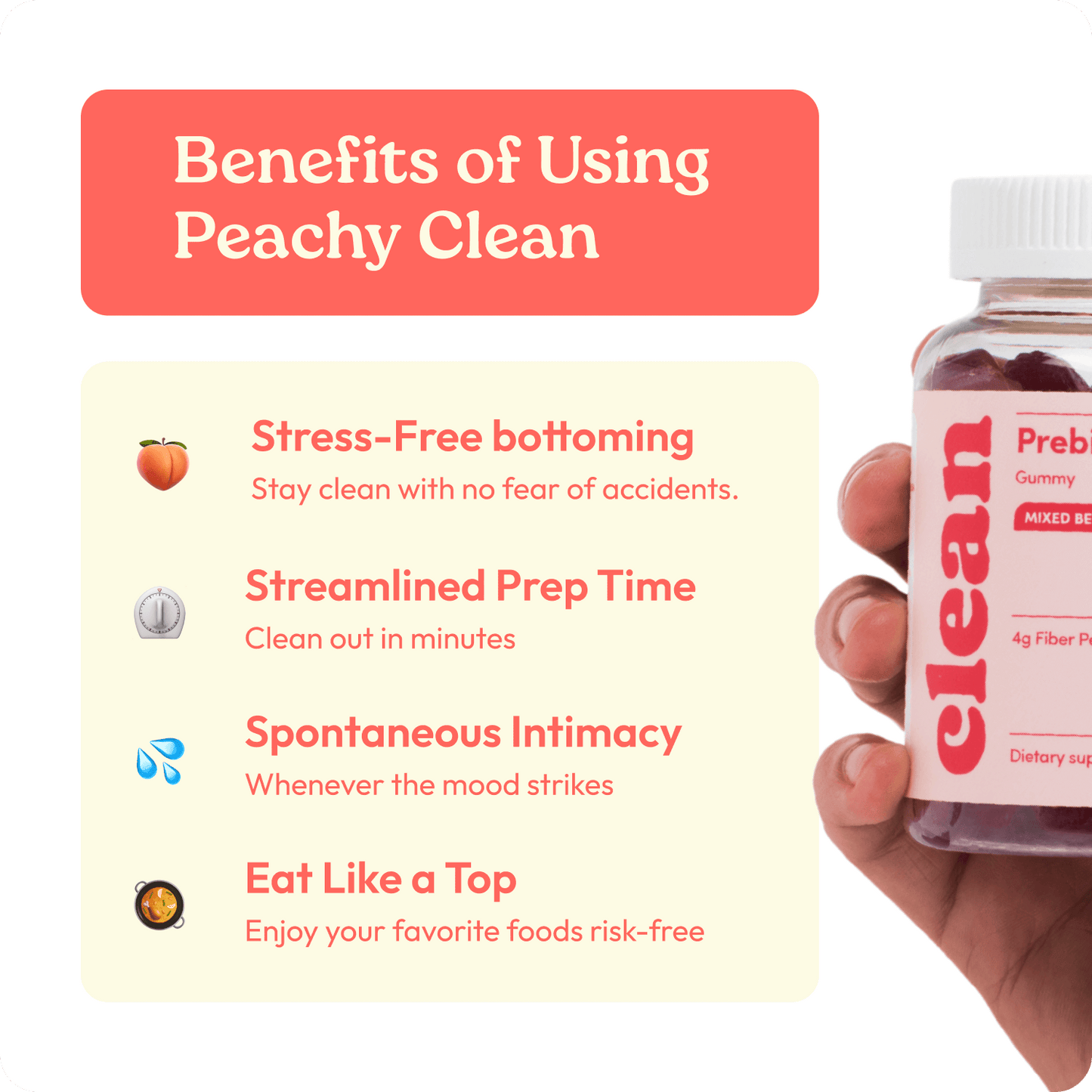 Peachy Clean - Fiber Gummies
