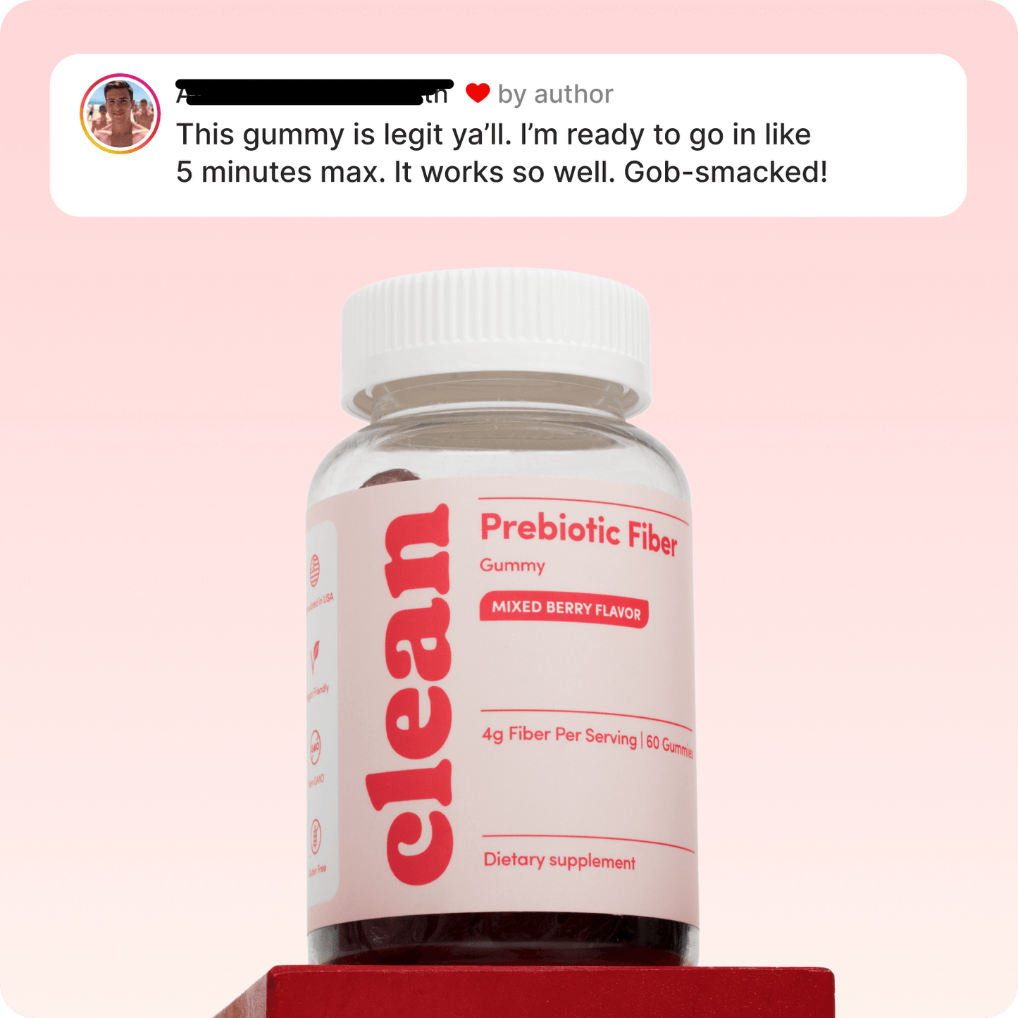 Peachy Clean - Fiber Gummies
