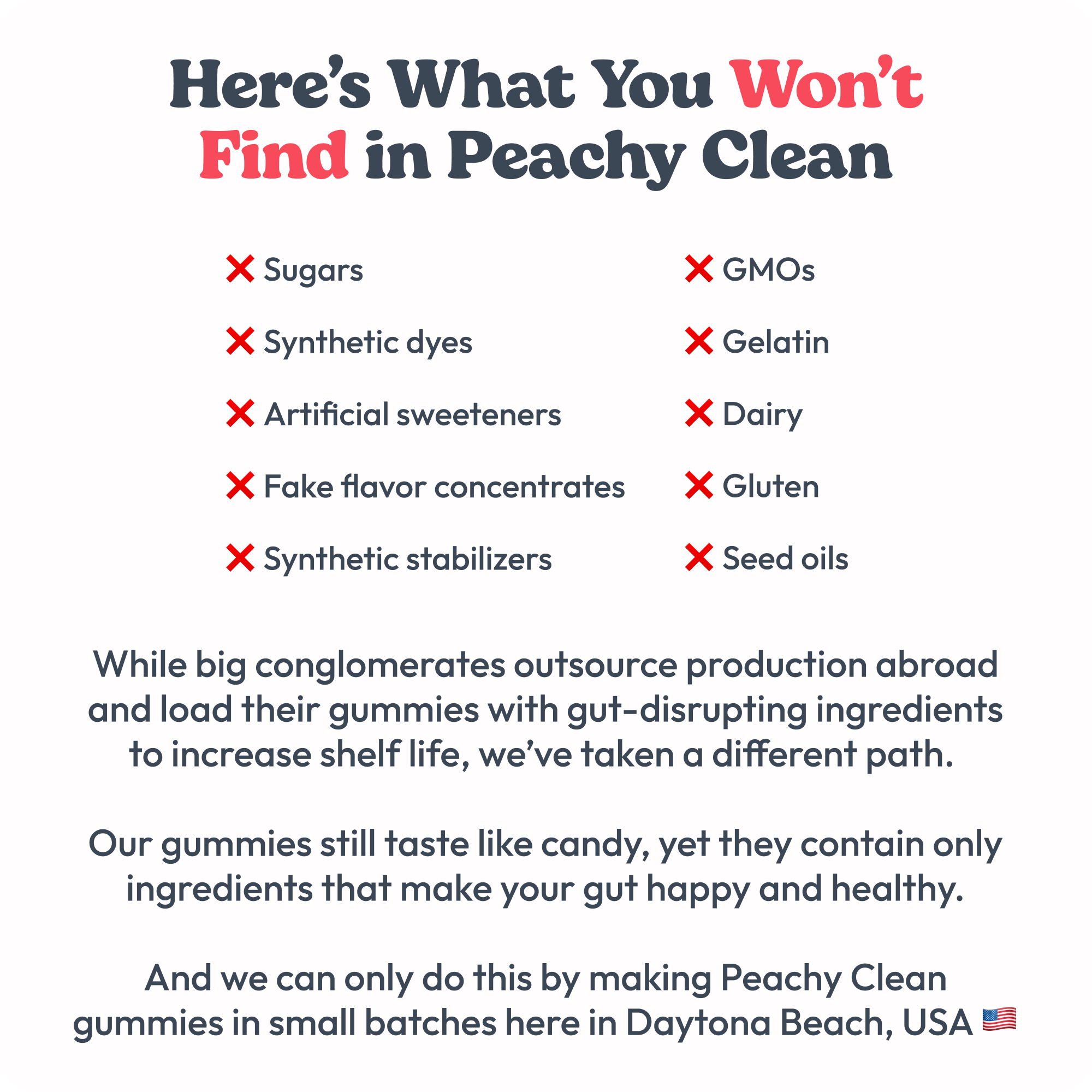 Bottle of Clean Prebiotic Fiber Gummies, mixed berry flavor, with benefits listed on the side.
