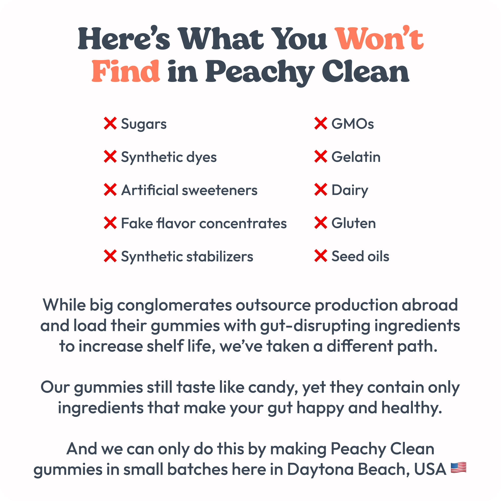 Bottle of Clean Prebiotic Fiber gummies, mixed berry flavor, with product highlights.