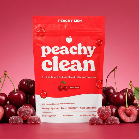 Sour Cherry Flavor Peachy Clean Pre+Probiotic Fiber Gummies