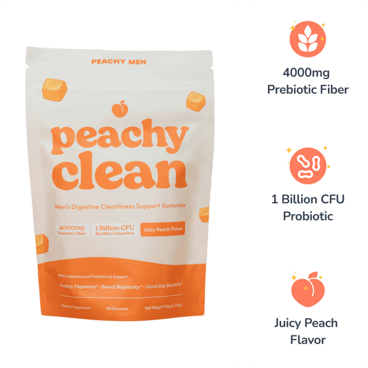 Juicy Peach Flavor Peachy Clean Pre+Probiotic Fiber Gummies