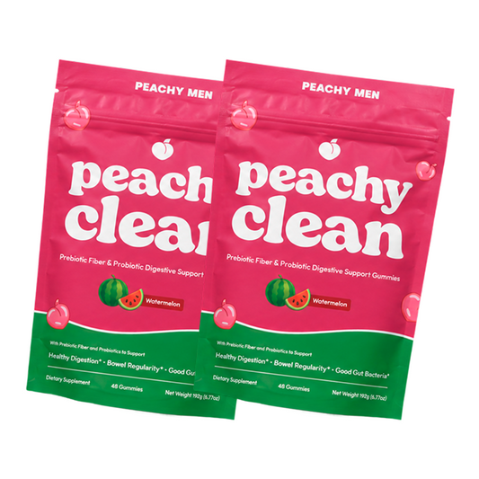 Watermelon Flavor Peachy Clean Pre+Probiotic Fiber Gummies - 2 Pack