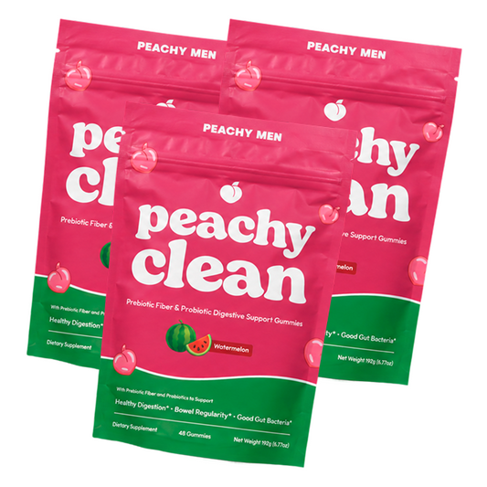 Watermelon Flavor Peachy Clean Pre+Probiotic Fiber Gummies - 3 Pack