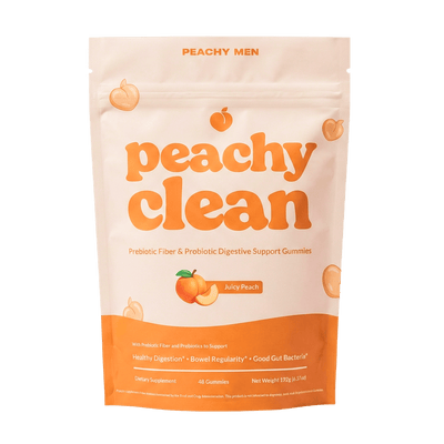 Peachy Clean fiber gummies bag